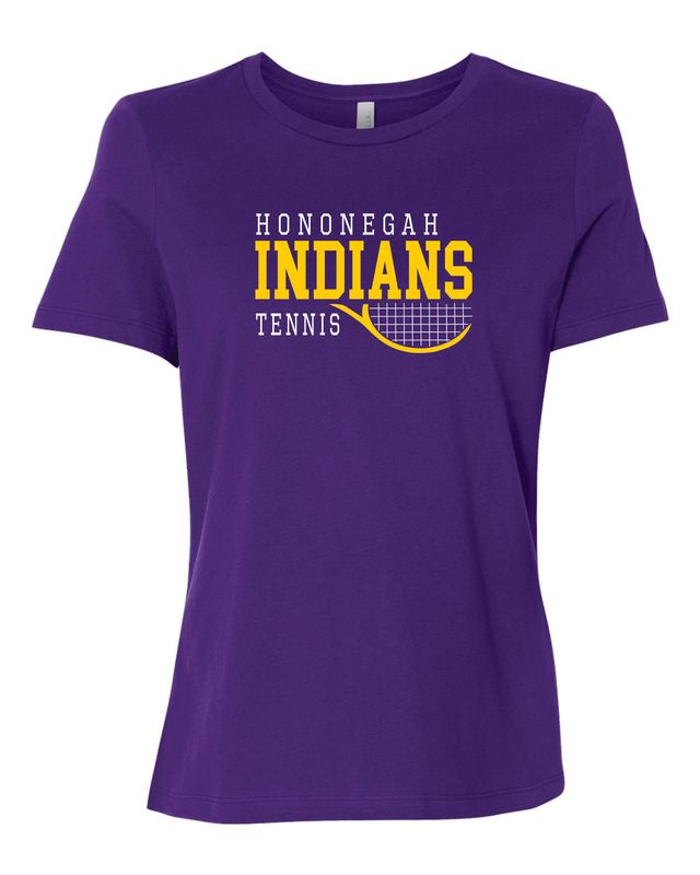 Hononegah Tennis Women's Relaxed Tee, 4 Color Options
