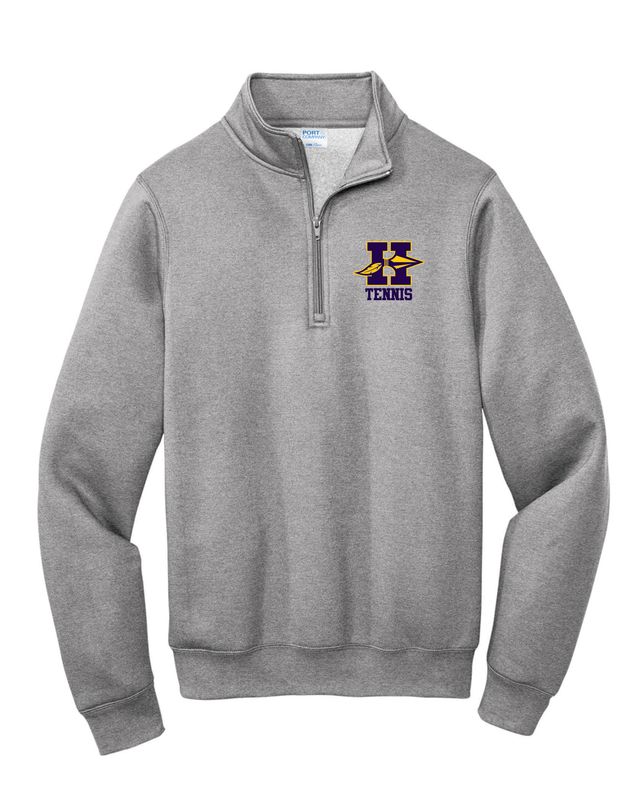 Hononegah Tennis Embroidered Quarter Zip Sweatshirt, 2 Color Options
