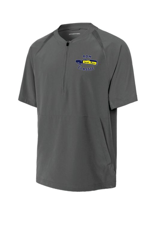 RDM FOUNDATION 1/2-ZIP SHORT SLEEVE JACKET, IRON GREY