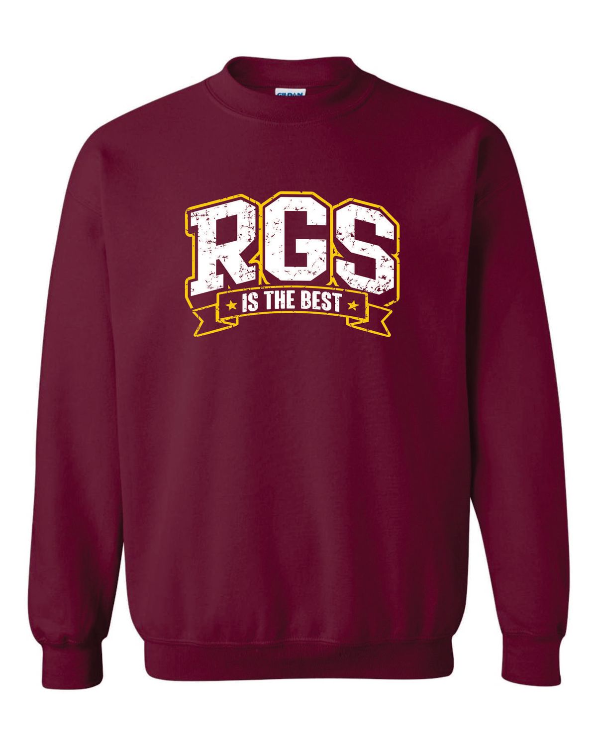 RGS CREWNECK SWEATSHIRT, MAROON