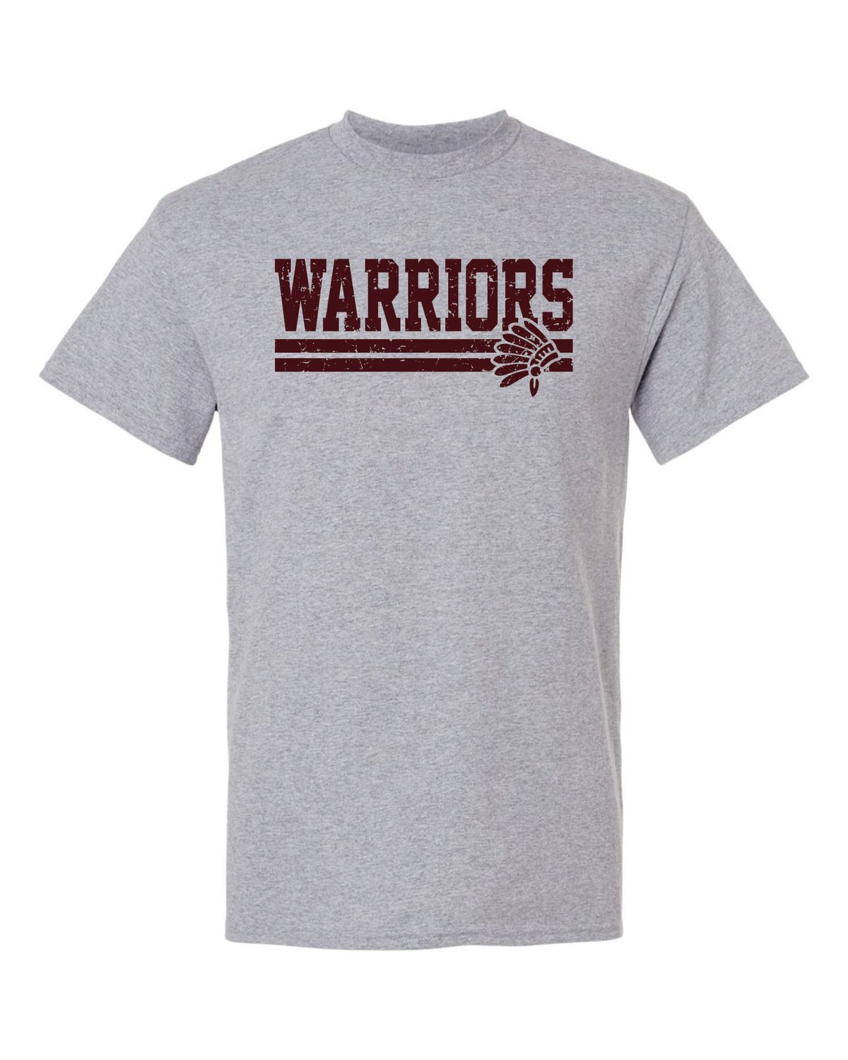 WARRIORS T-SHIRT, SPORT GREY