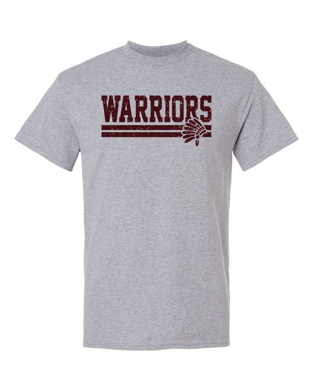 WARRIORS T-SHIRT, SPORT GREY