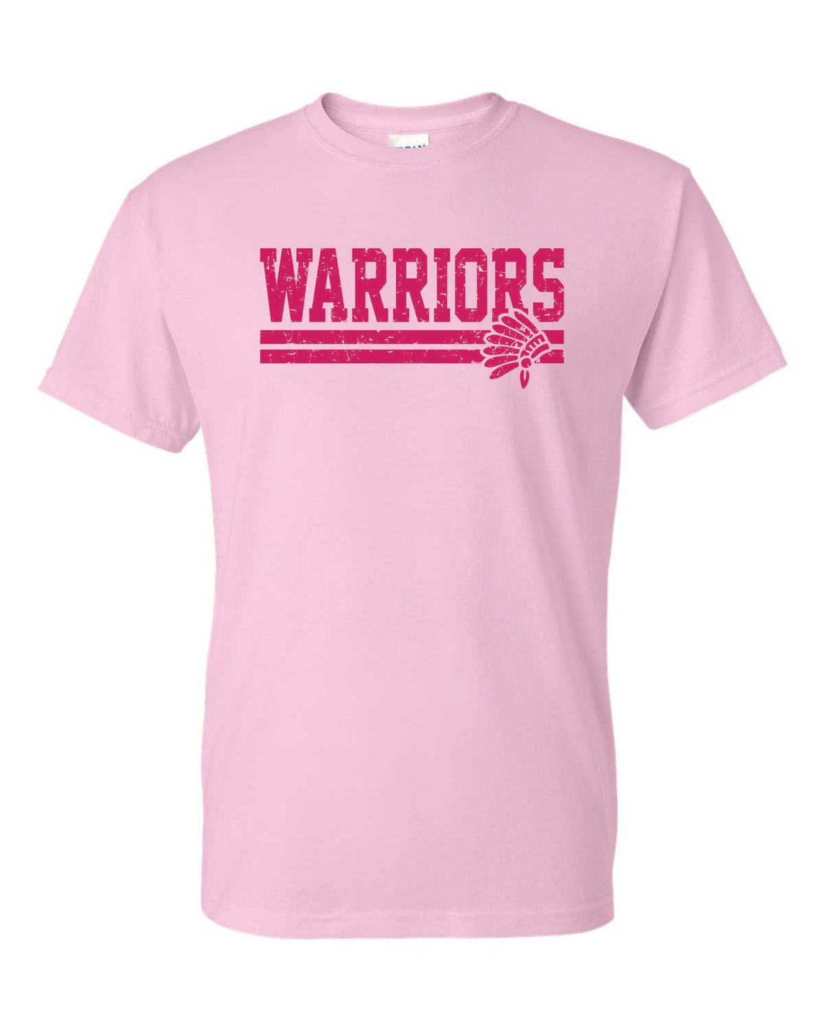 WARRIORS T-SHIRT, LIGHT PINK