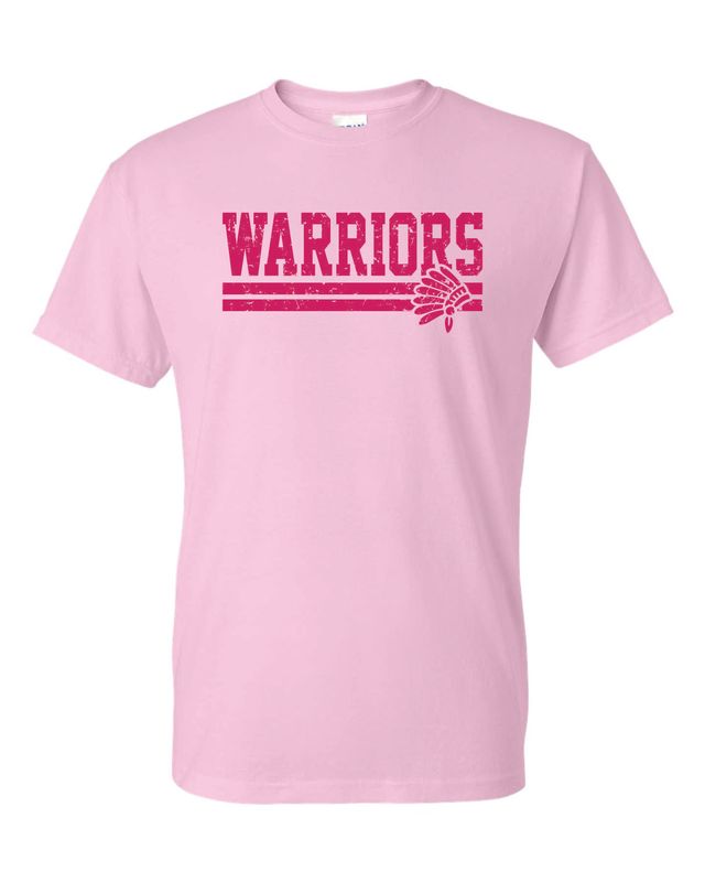 WARRIORS T-SHIRT, LIGHT PINK