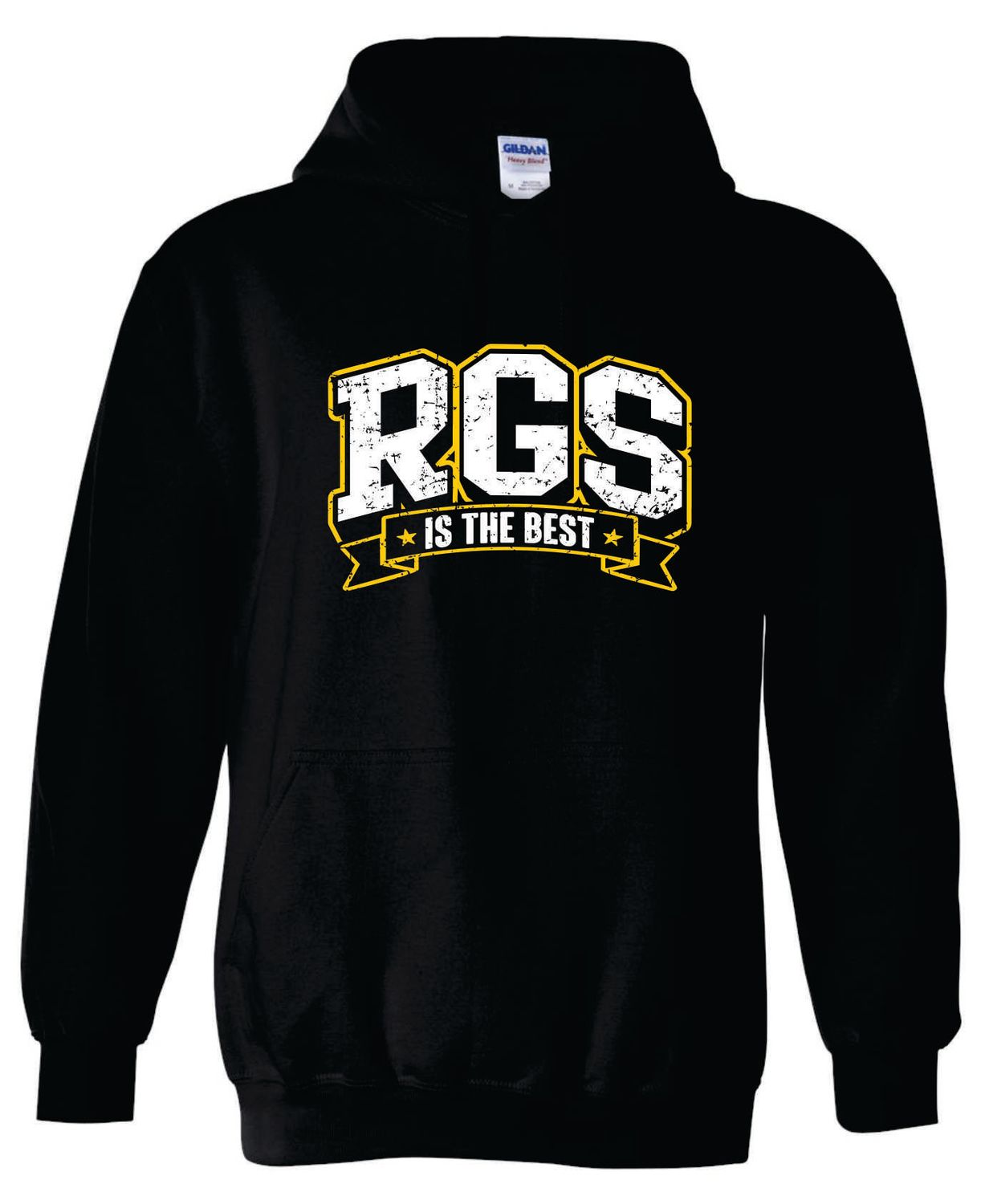 RGS HOODED SWEATSHIRT, BLACK