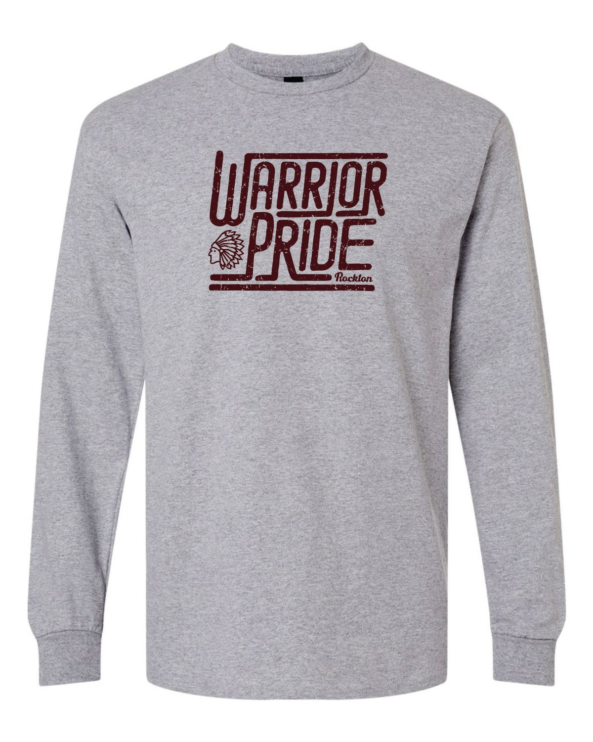 WARRIOR PRIDE LONG SLEEVE T-SHIRT, SPORT GREY