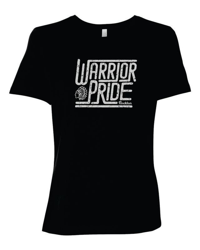WARRIOR PRIDE WOMEN'S RELAXED T-SHIRT, BLACK