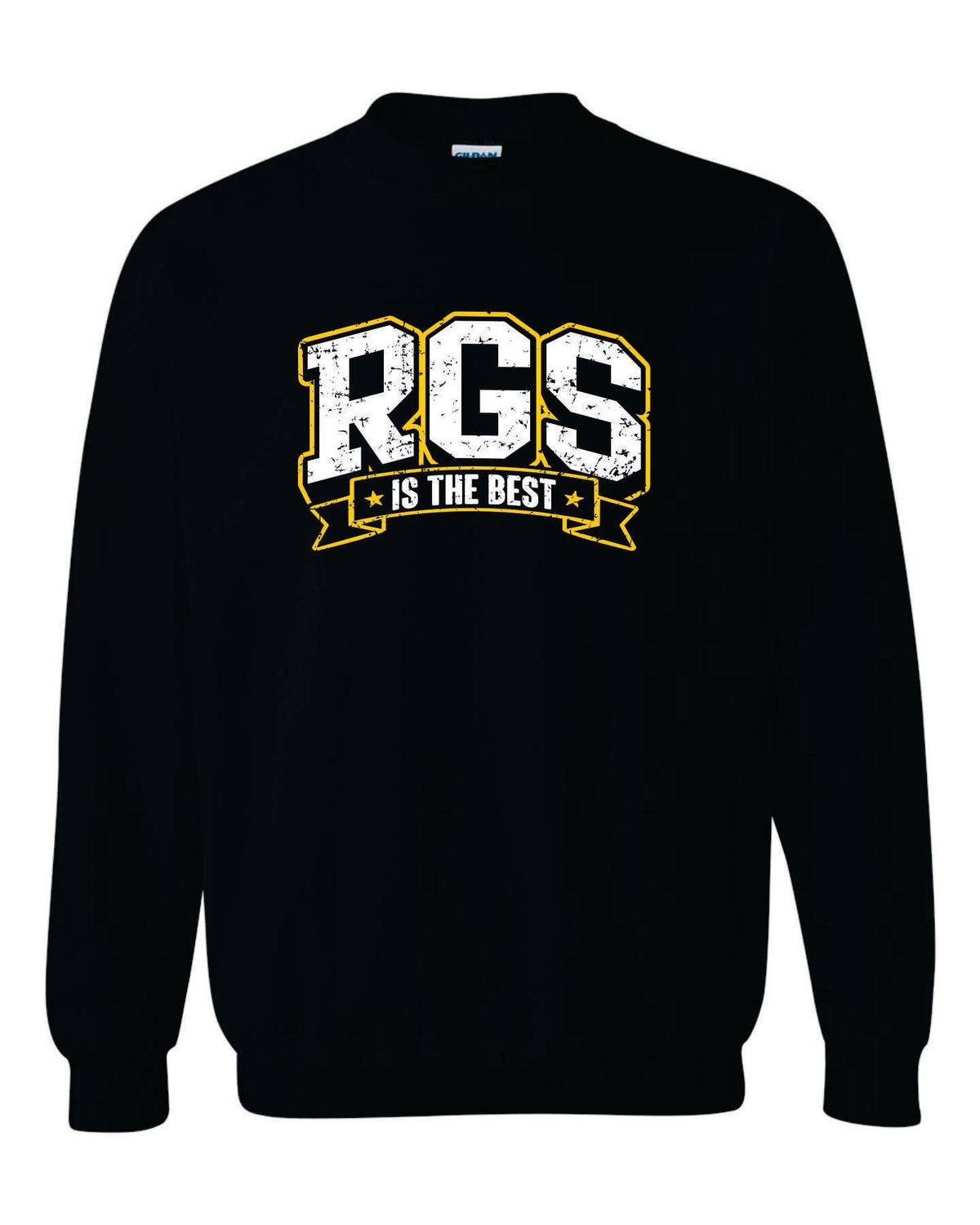 RGS CREWNECK SWEATSHIRT, BLACK