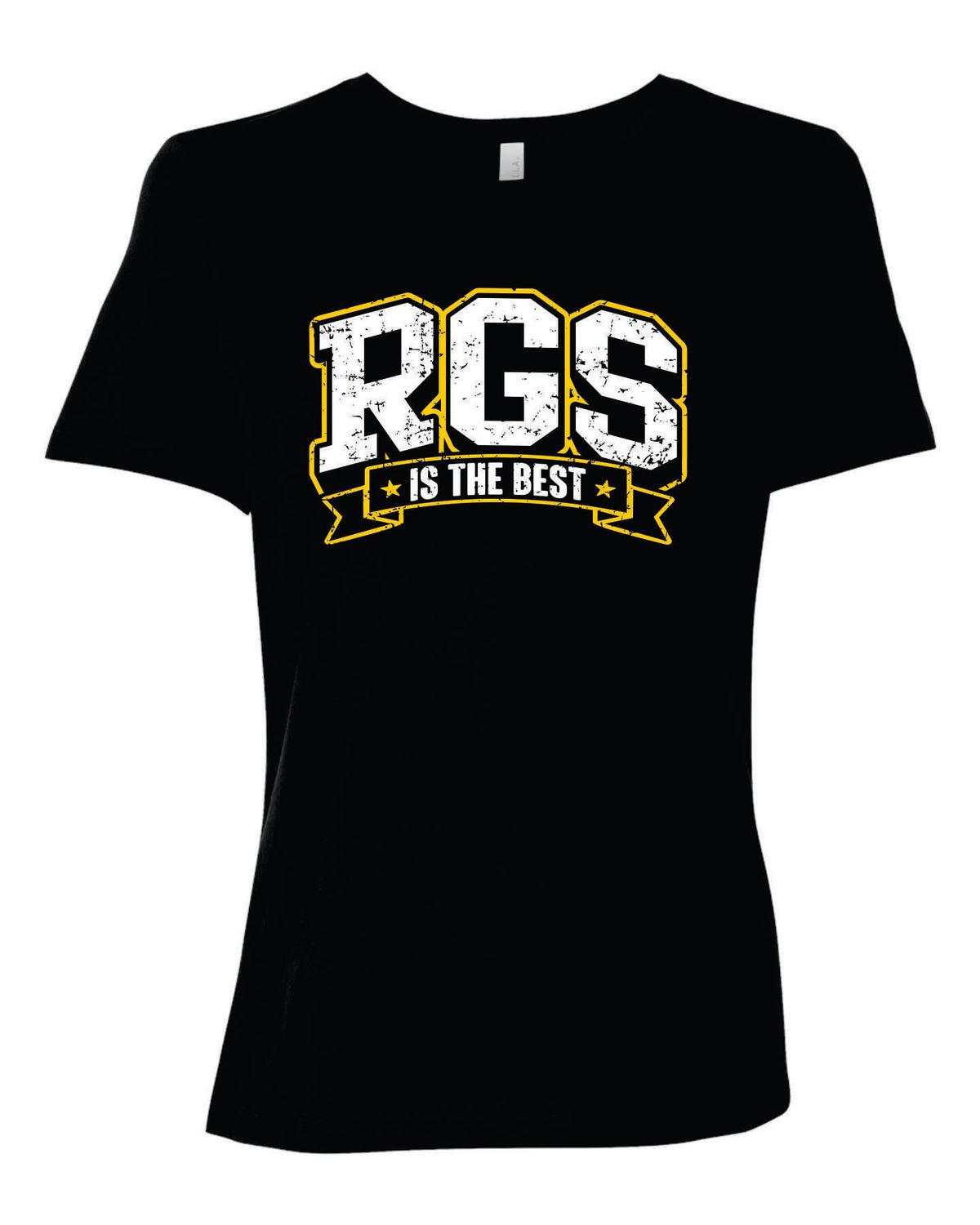 RGS WOMEN'S RELAXED T-SHIRT, BLACK