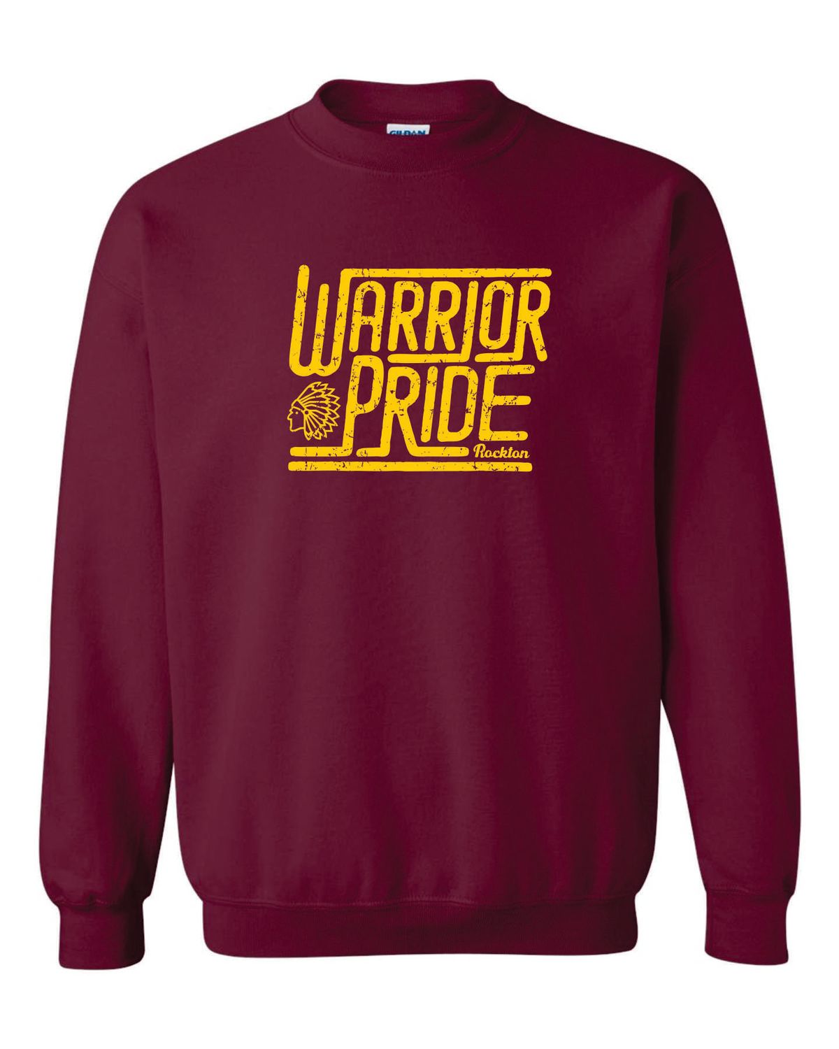 WARRIOR PRIDE CREWNECK SWEATSHIRT, MAROON