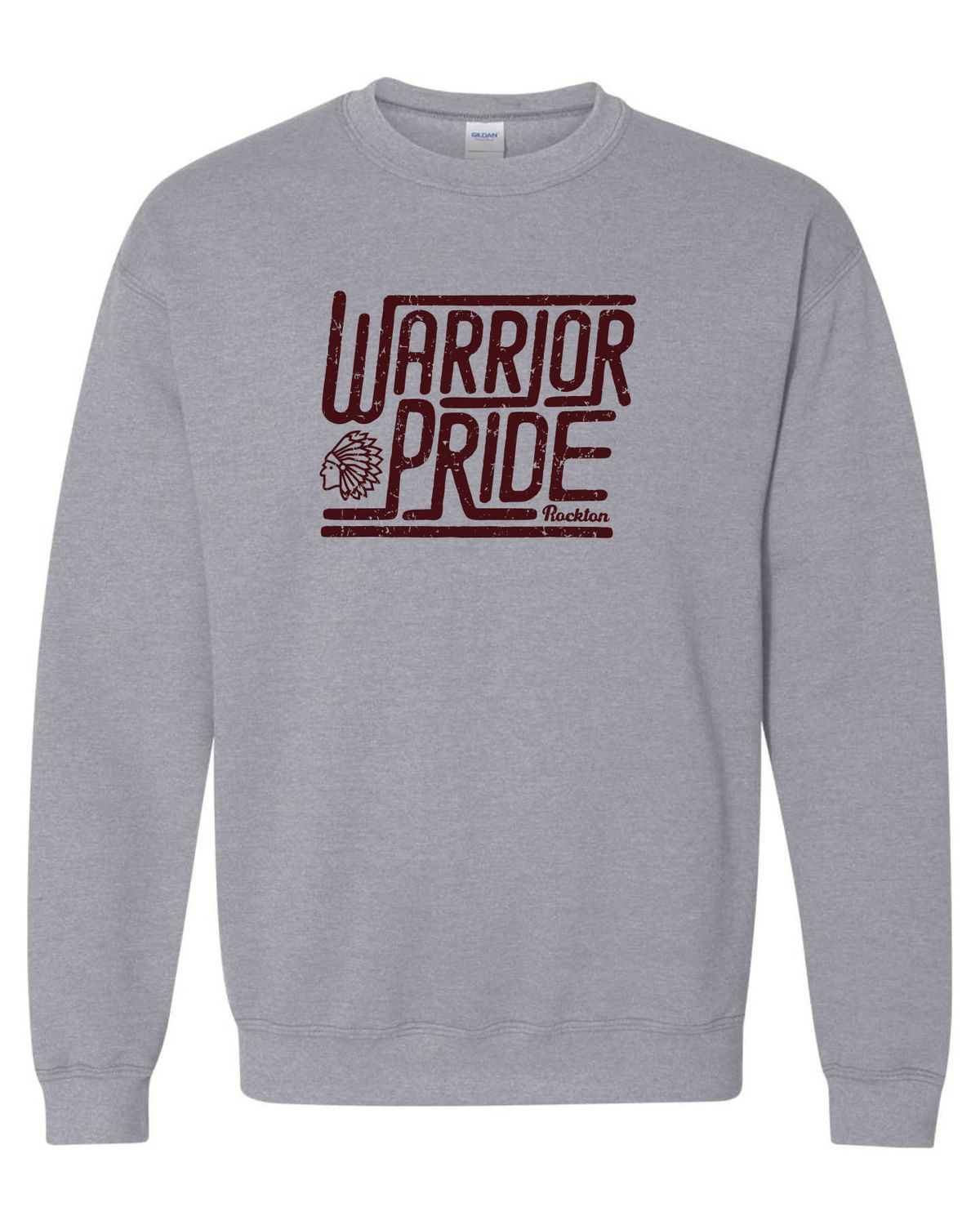 WARRIOR PRIDE CREWNECK SWEATSHIRT, SPORT GREY