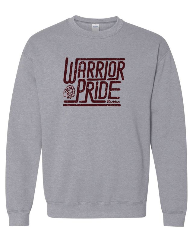 WARRIOR PRIDE CREWNECK SWEATSHIRT, SPORT GREY