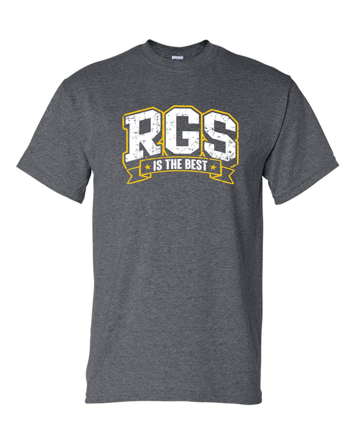 RGS T-SHIRT, DARK HEATHER GREY