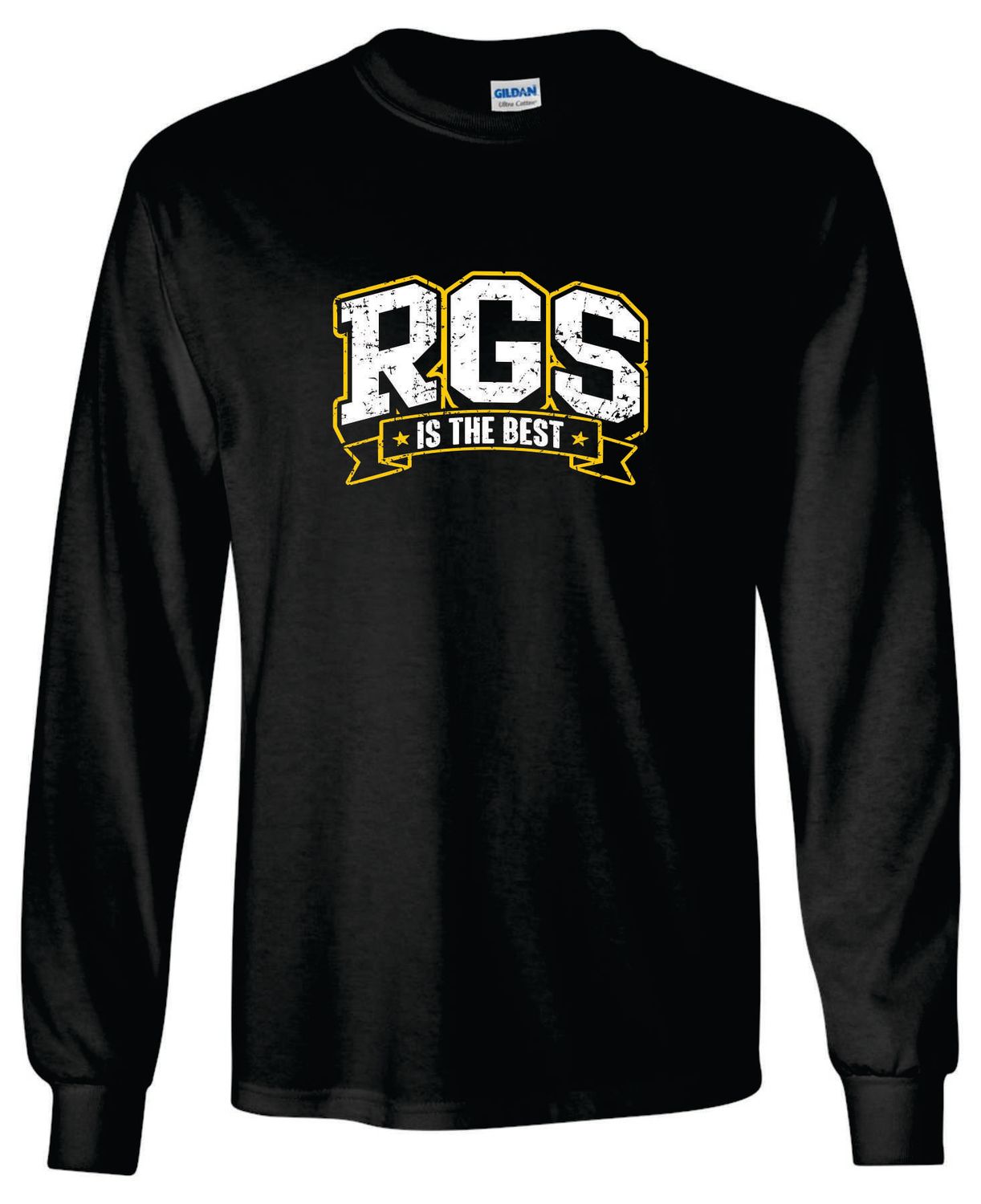 RGS LONG SLEEVE T-SHIRT, BLACK