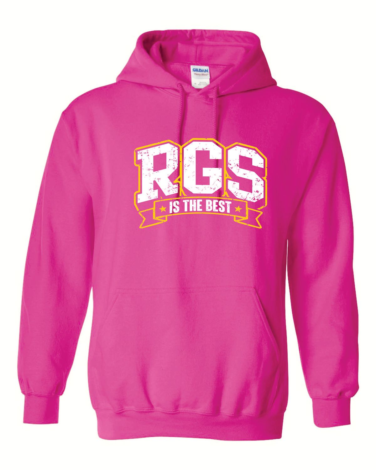 RGS HOODED SWEATSHIRT, HELICONIA PINK