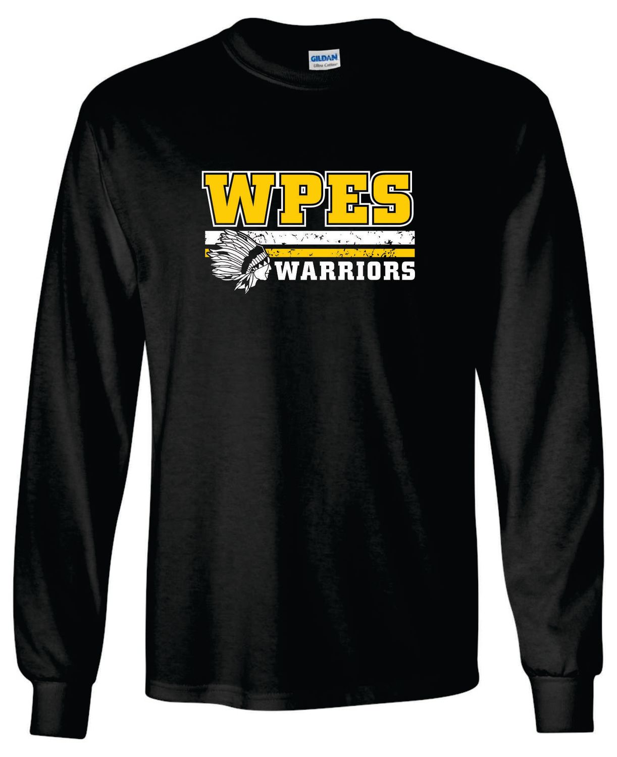 WPES LONG SLEEVE T-SHIRT, BLACK