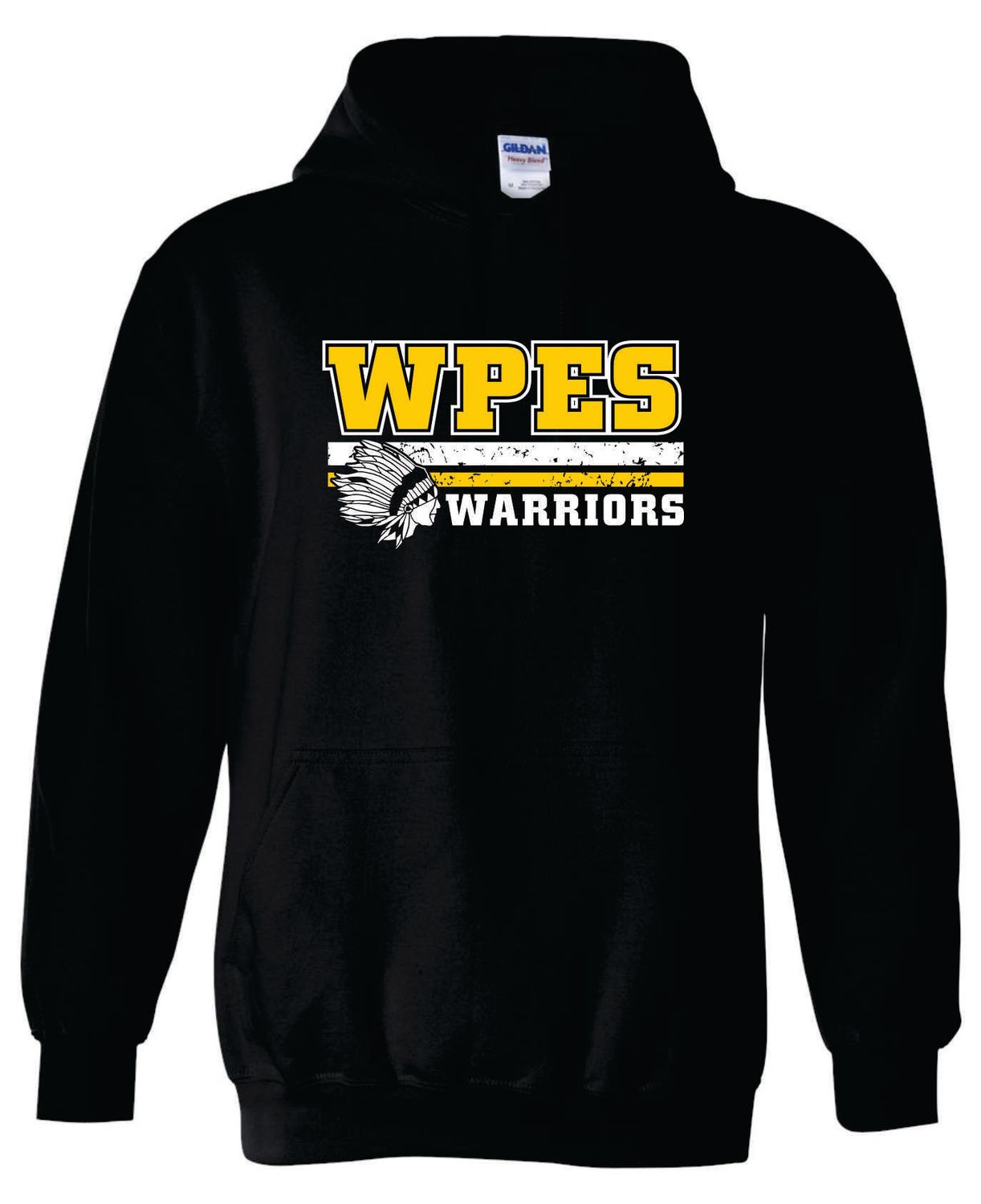 WPES HOODED SWEATSHIRT, BLACK