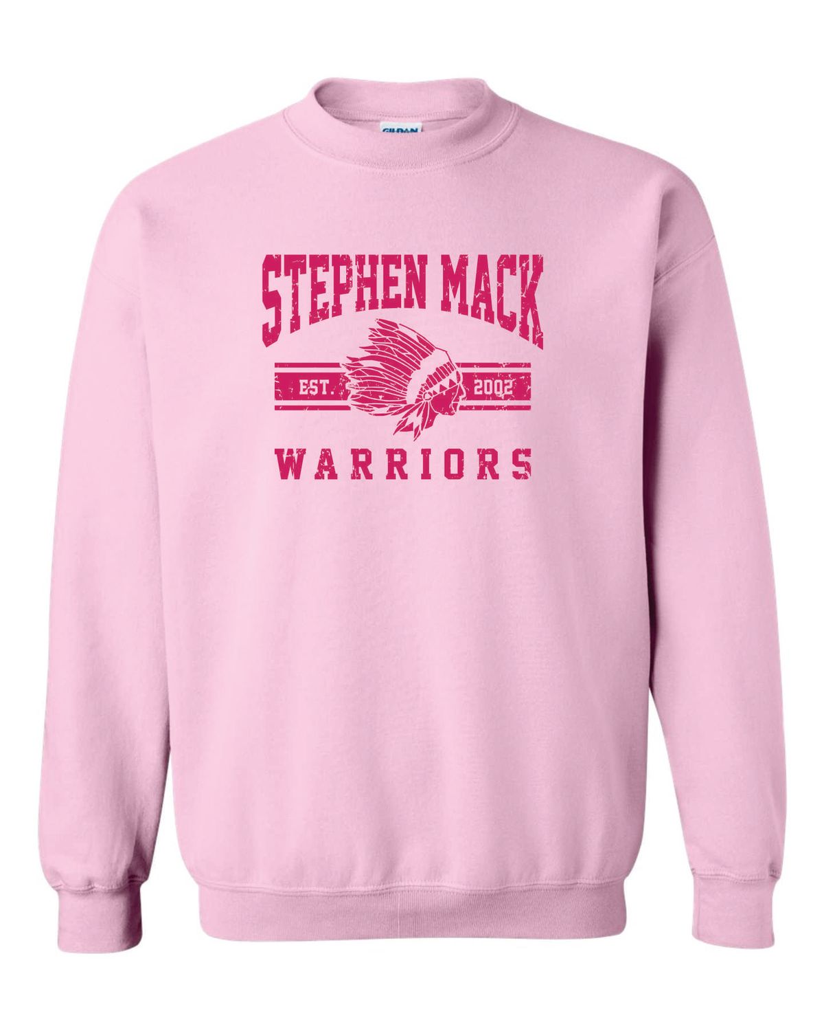 STEPHEN MACK CREWNECK SWEATSHIRT, LIGHT PINK