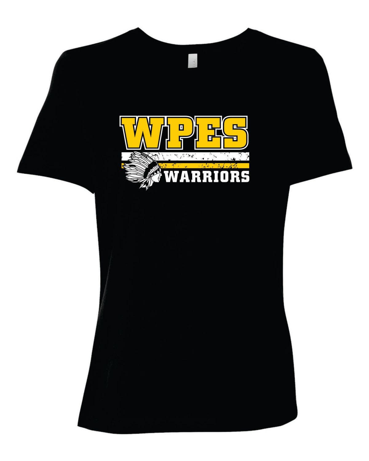 WPES WOMEN'S RELAXED T-SHIRT, BLACK