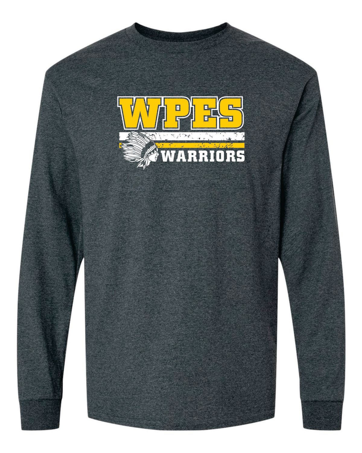 WPES LONG SLEEVE T-SHIRT, DARK HEATHER GREY