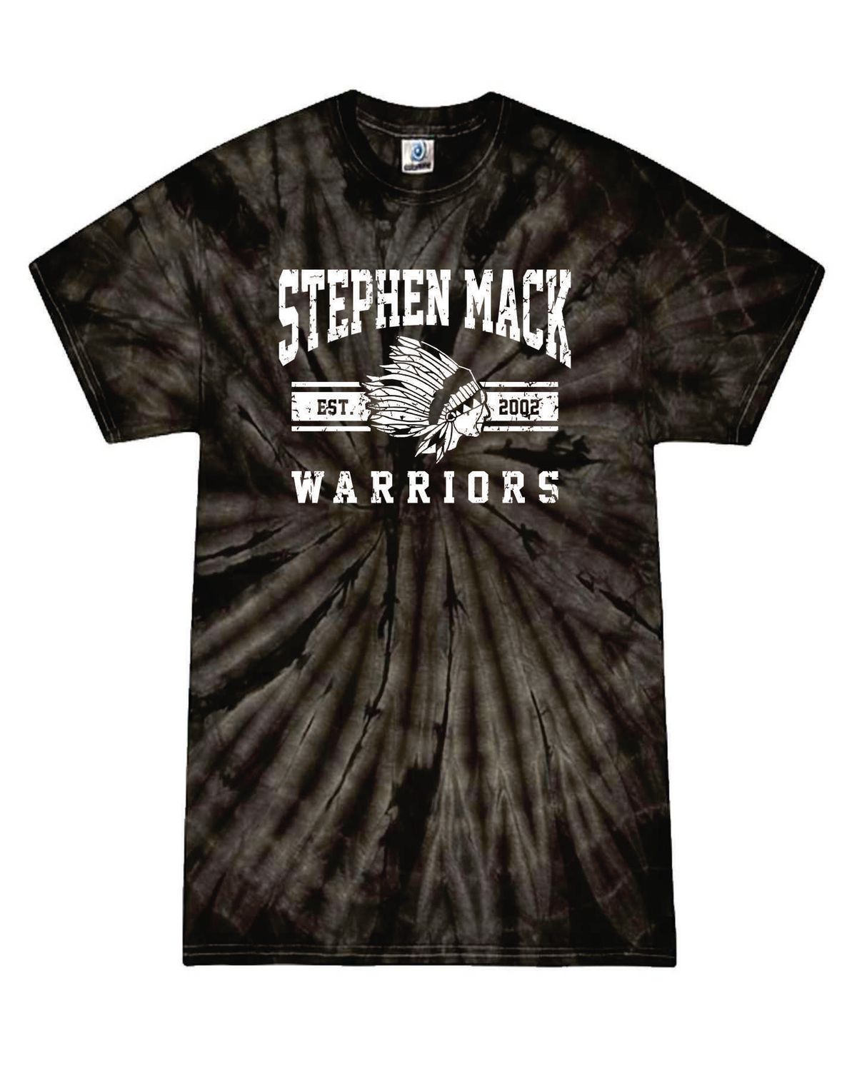 STEPHEN MACK TIE-DYE T-SHIRT, SPIDER BLACK