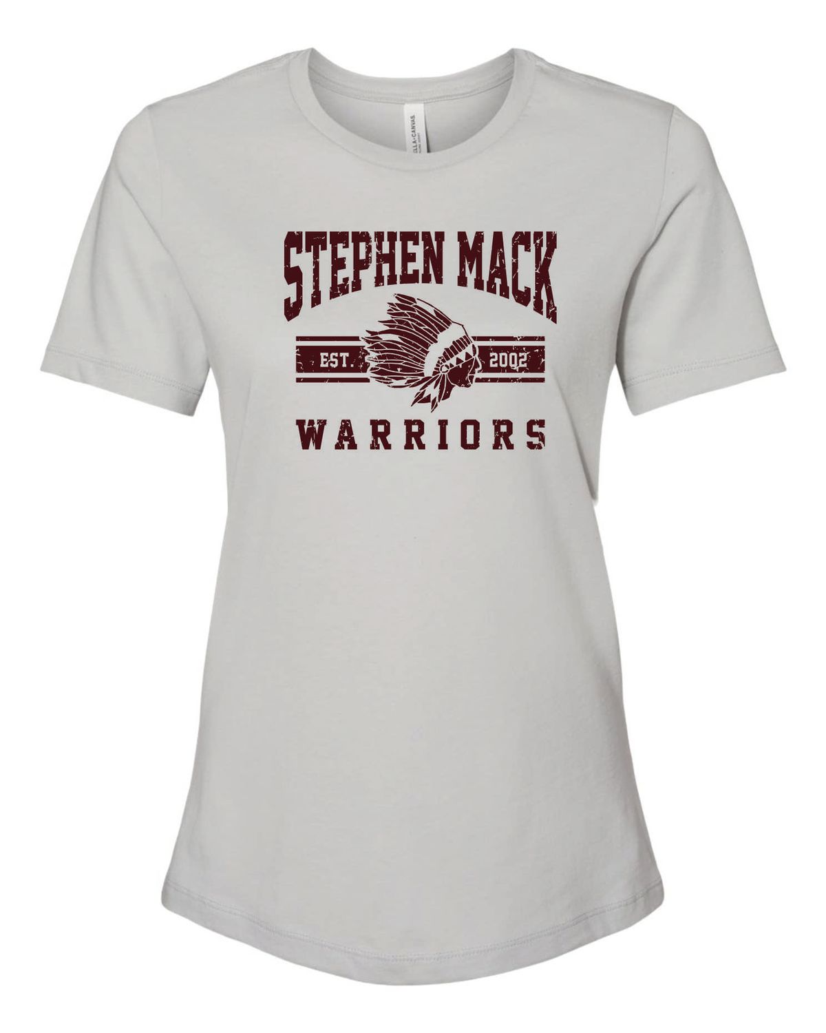 STEPHEN MACK WOMEN'S RELAXED T-SHIRT, SOLID ATHLETIC GREY