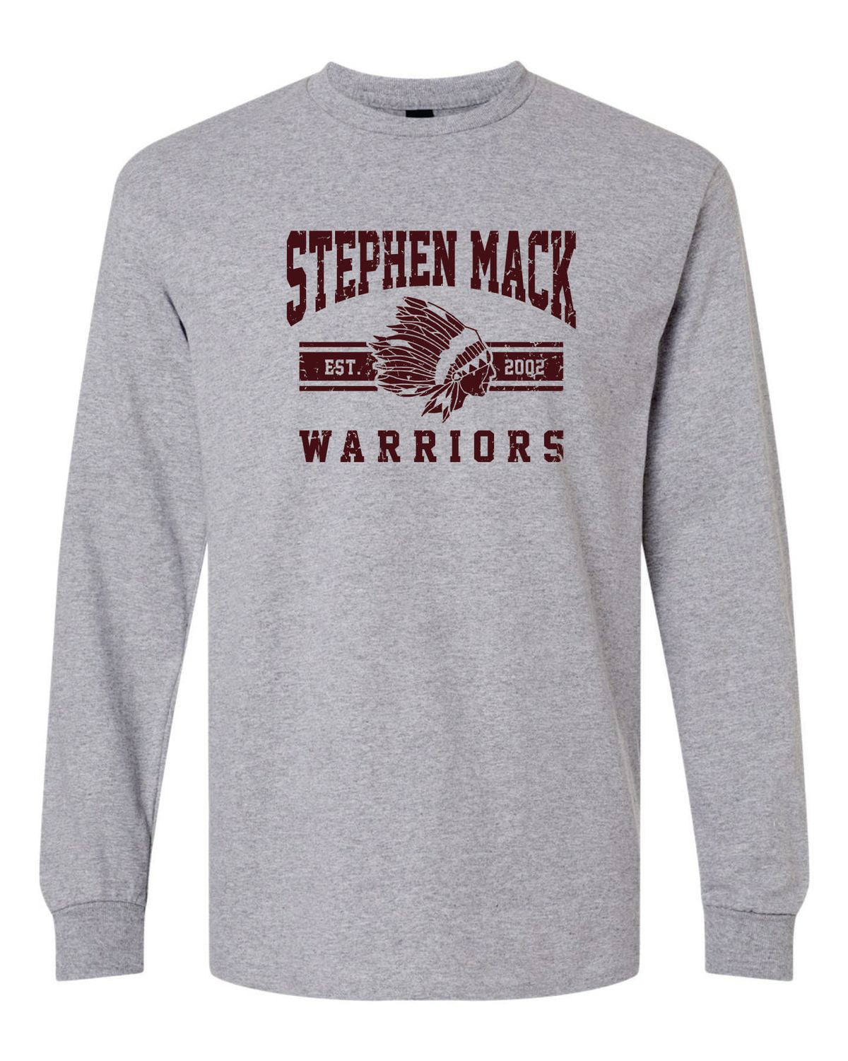 STEPHEN MACK LONG SLEEVE T-SHIRT, SPORT GREY