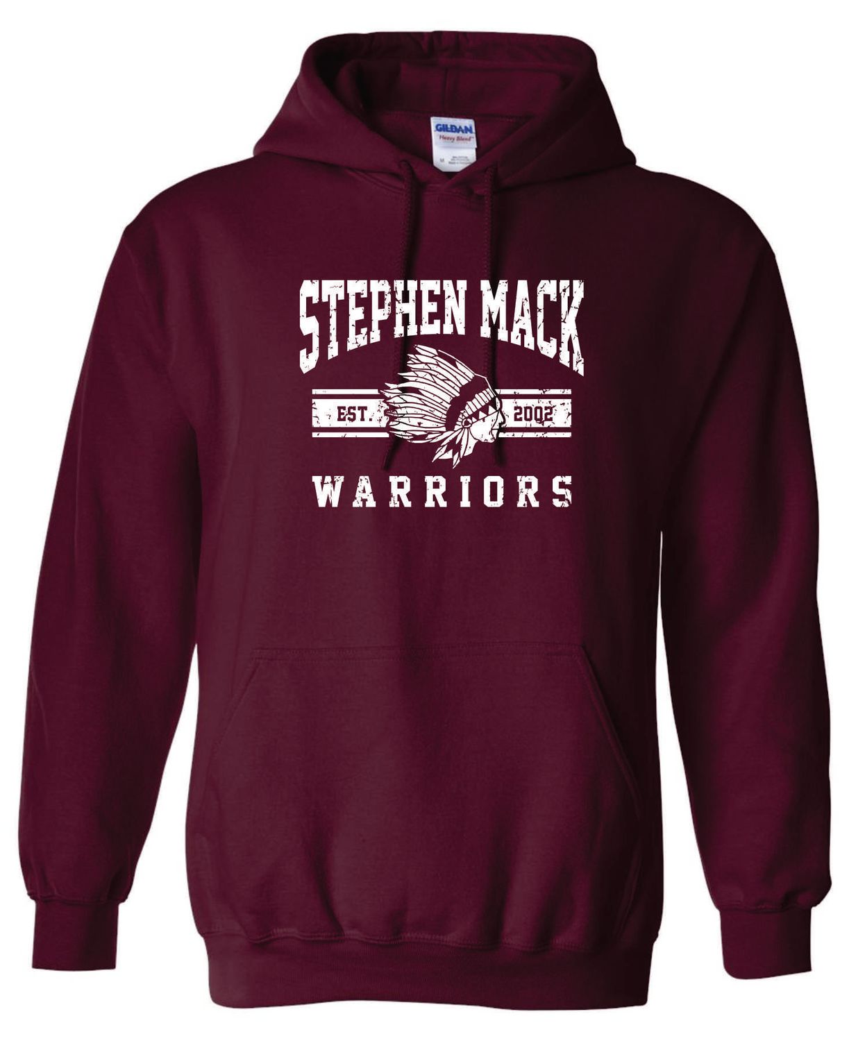 STEPHEN MACK HOODED SWEATSHIRT, MAROON