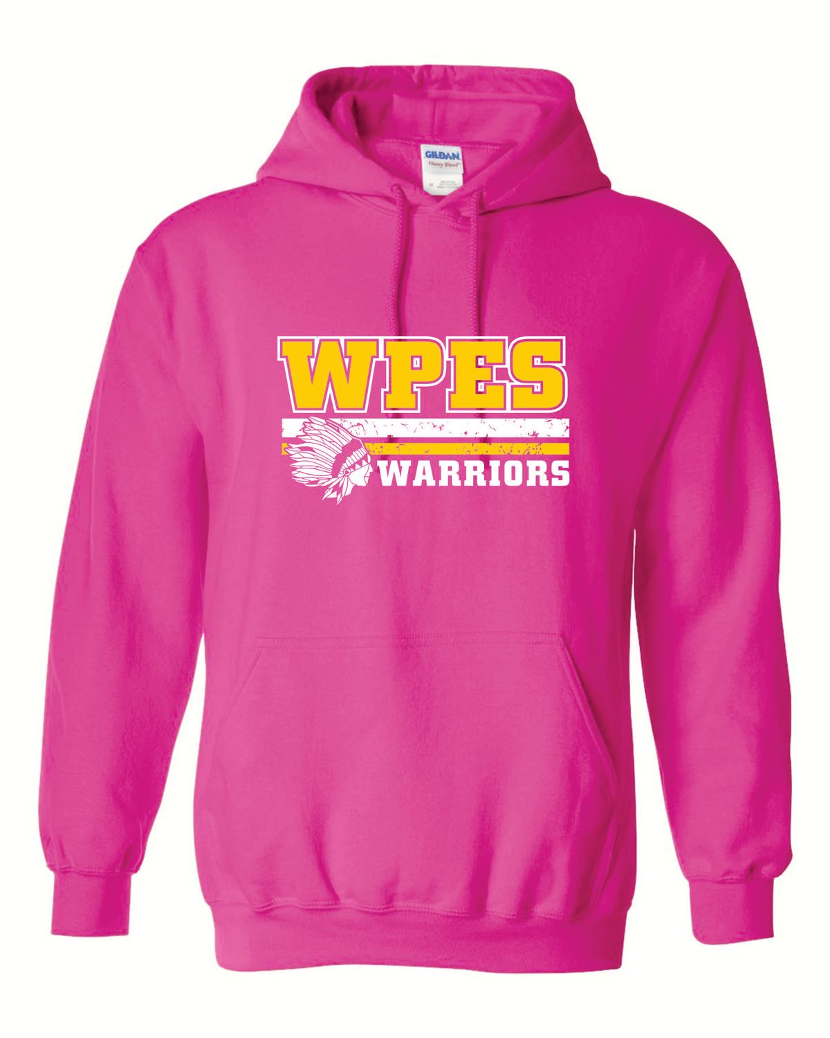 WPES HOODED SWEATSHIRT, HELICONIA PINK