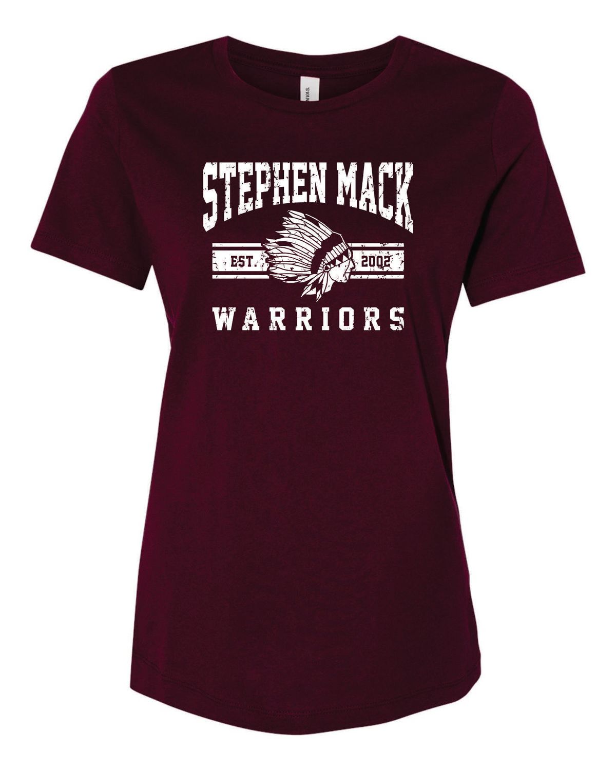 STEPHEN MACK WOMEN'S RELAXED T-SHIRT, MAROON