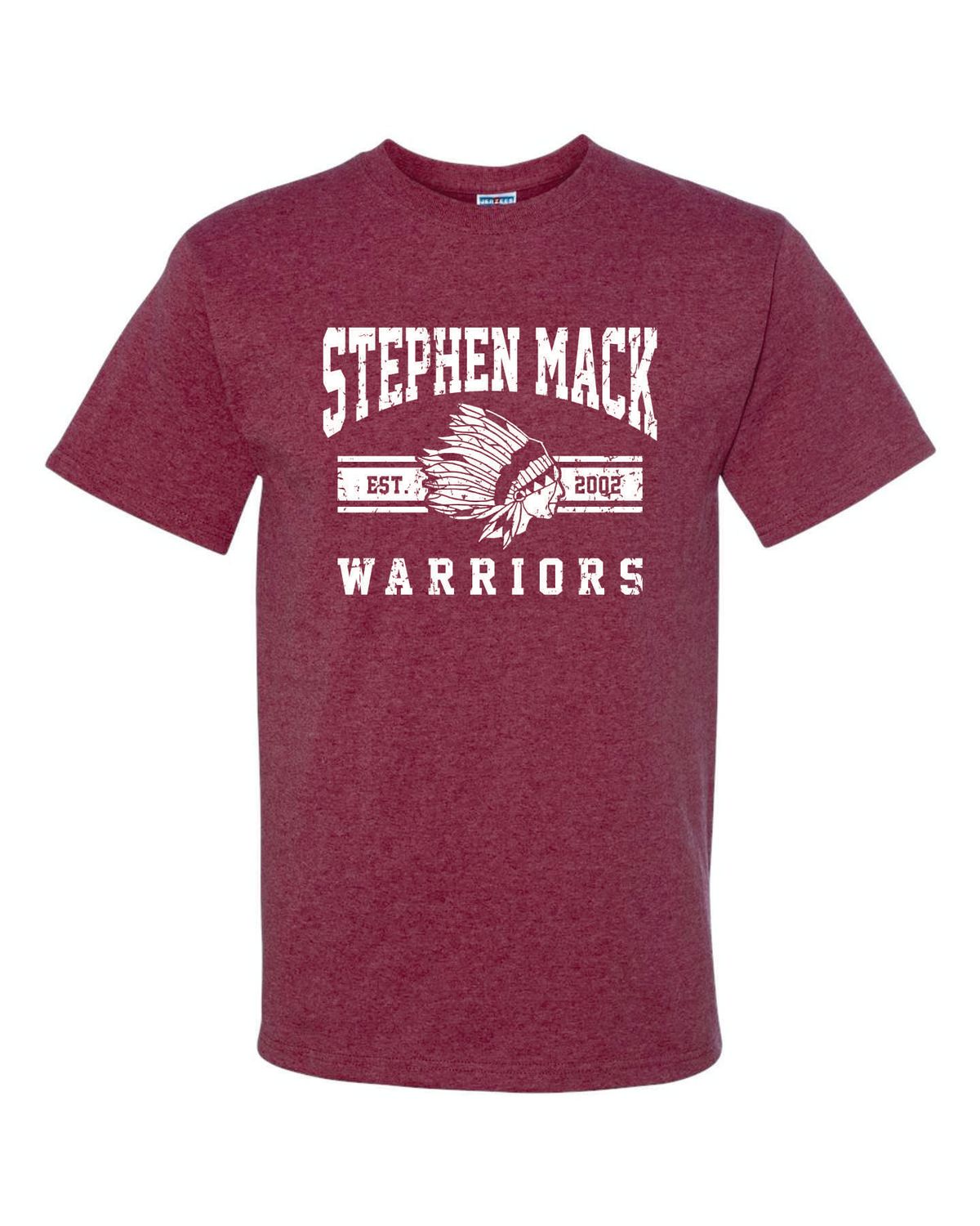 STEPHEN MACK T-SHIRT, VINTAGE HEATHER MAROON