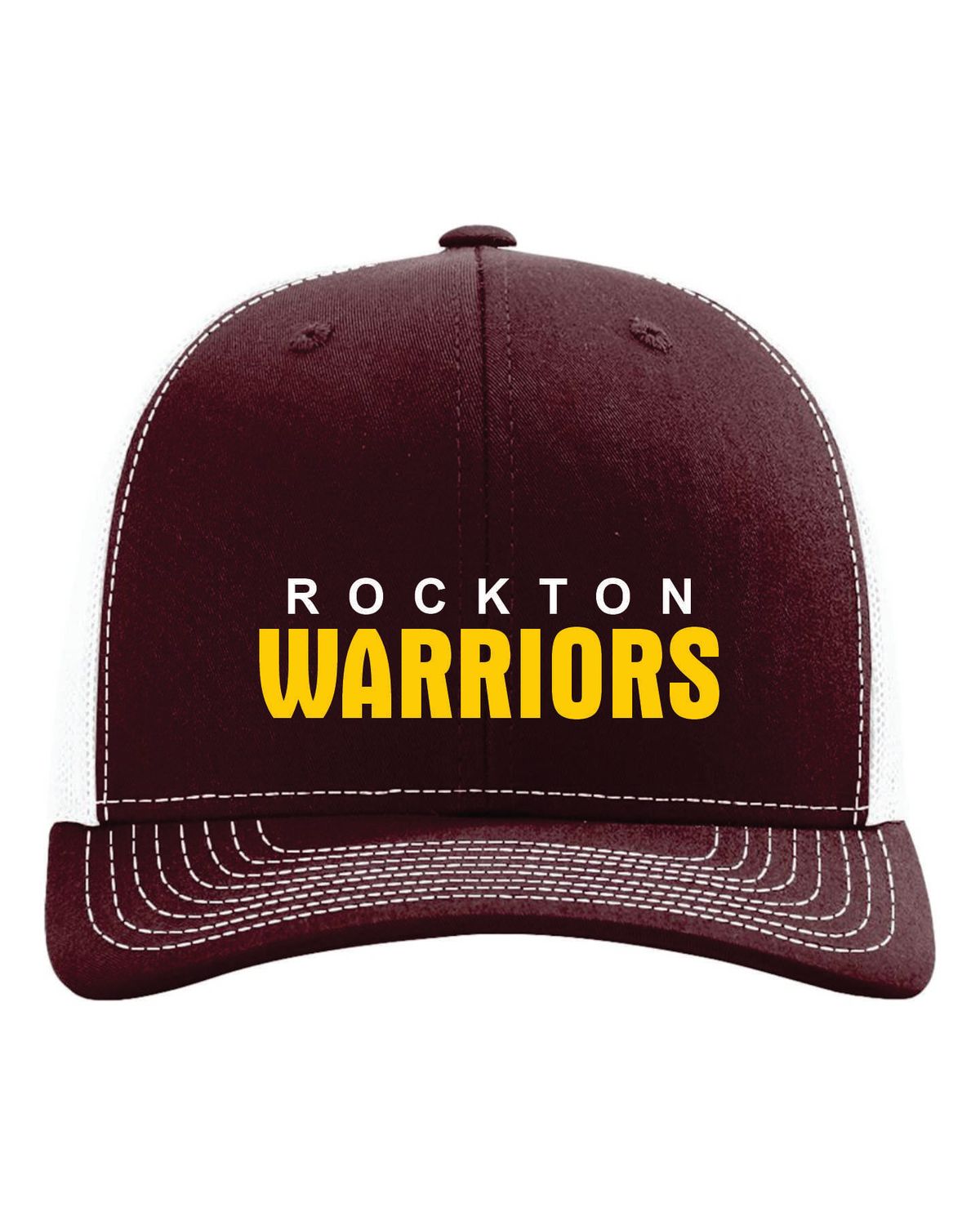 ROCKTON WARRIORS RICHARDSON SNAPBACK TRUCKER CAP, EMBROIDERED, 2 COLOR OPTIONS