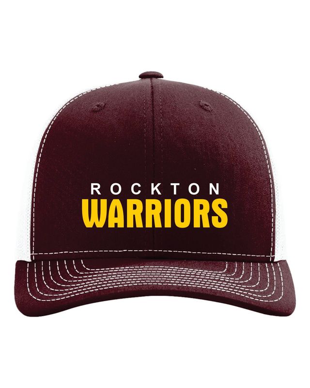 ROCKTON WARRIORS RICHARDSON SNAPBACK TRUCKER CAP, EMBROIDERED, 2 COLOR OPTIONS