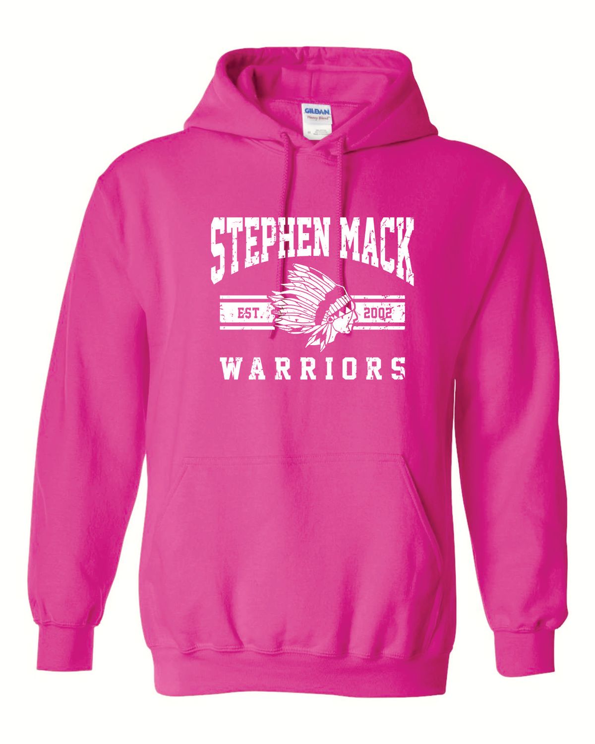STEPHEN MACK HOODED SWEATSHIRT, HELICONIA PINK