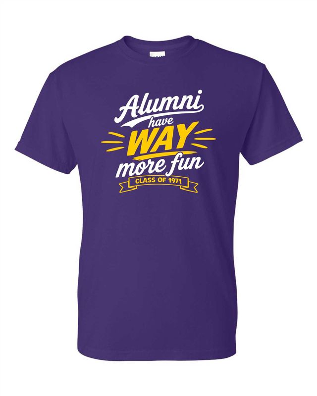 Class of 1971 T-shirt, Purple