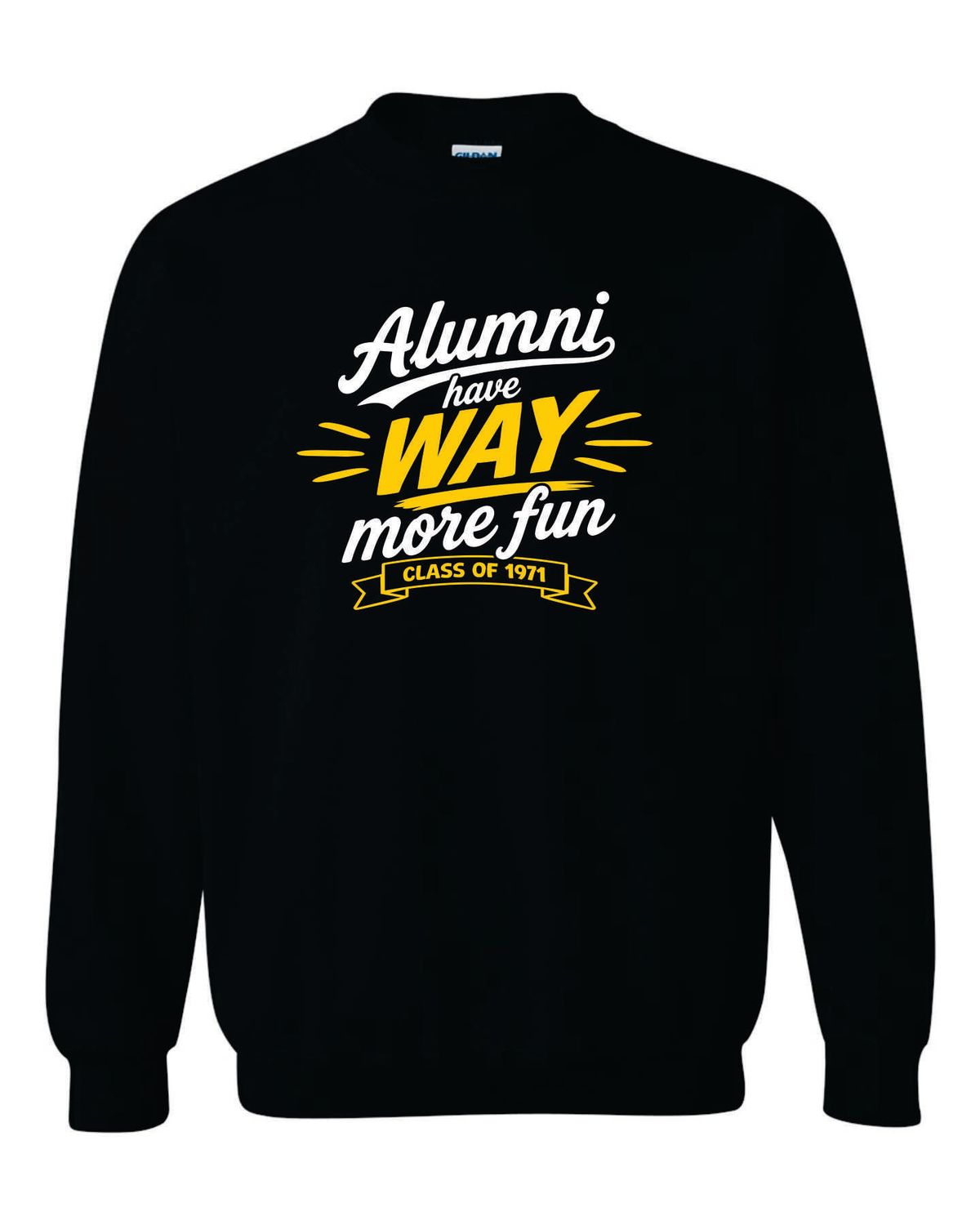 Class of 1971 Crewneck Sweatshirt, Black
