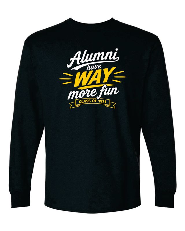 Class of 1971 Long Sleeve T-shirt, Black