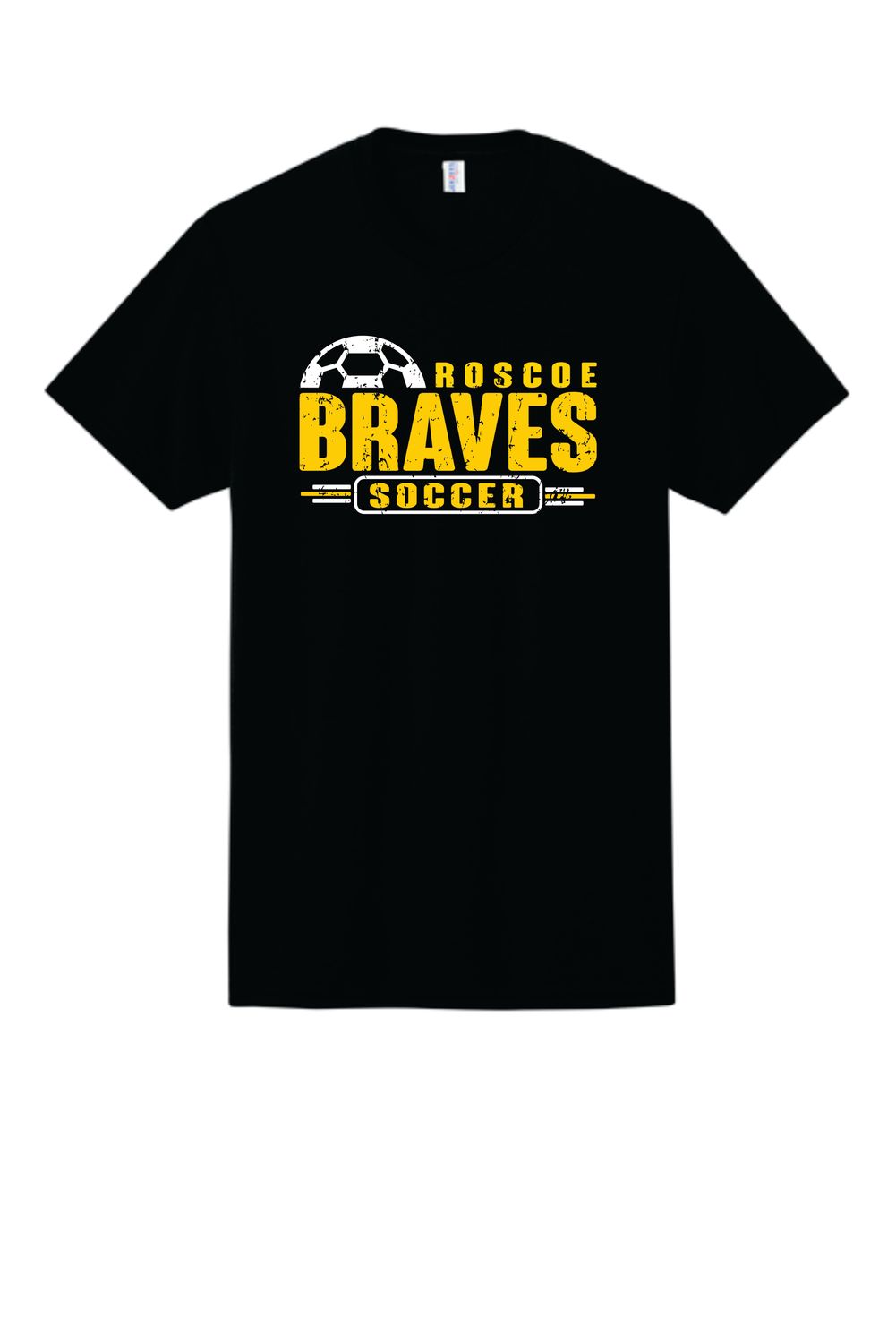 BRAVES SOCCER T-SHIRT, BLACK
