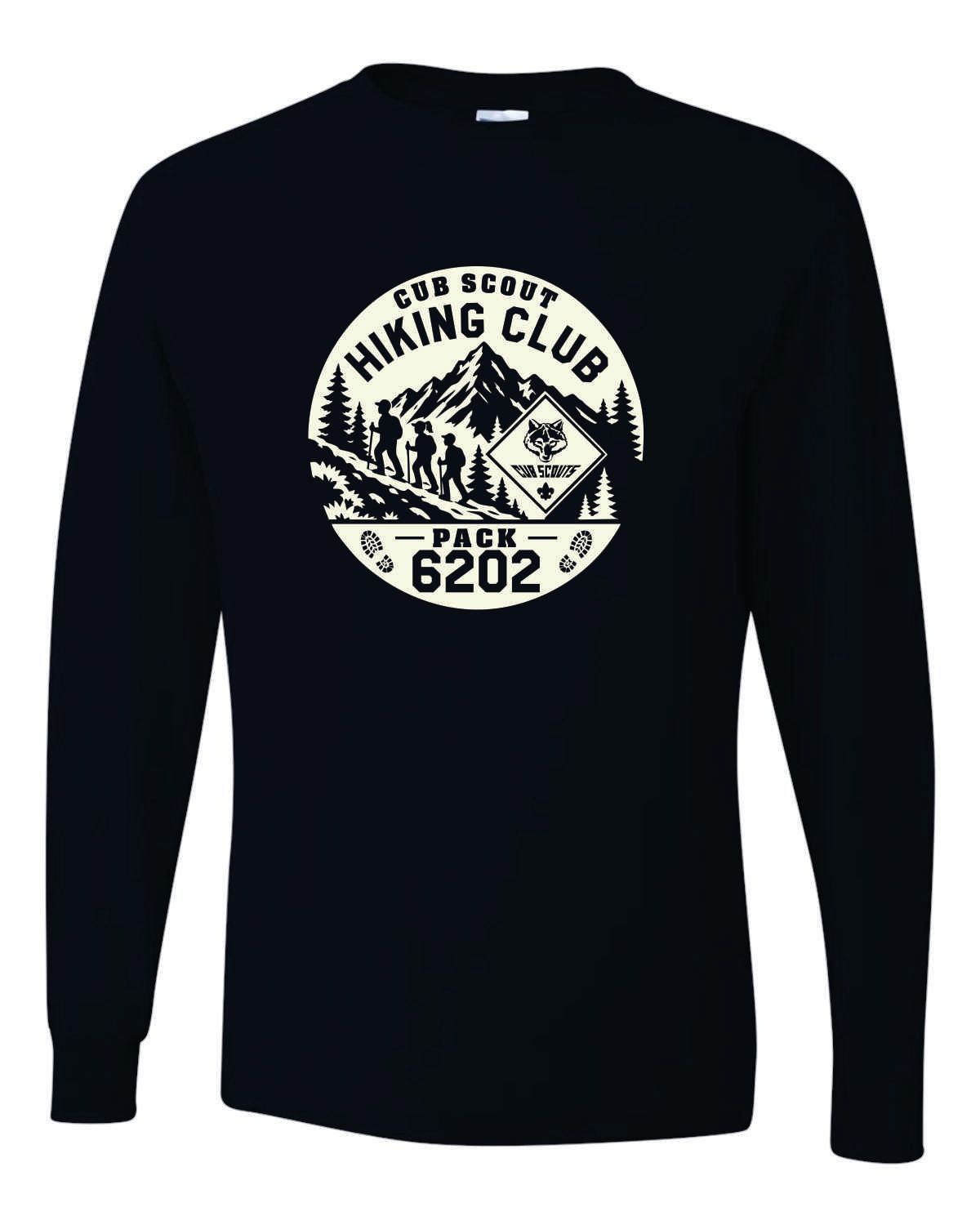 PACK 6202 HIKING CLUB LONG SLEEVE T-SHIRT, NAVY