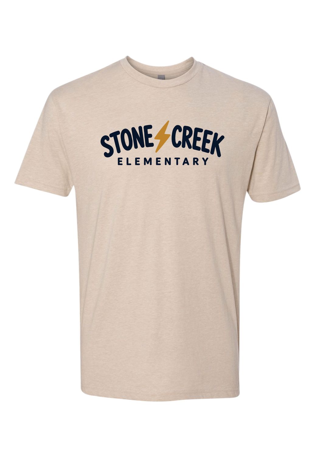 STONE CREEK NEXT LEVEL CVC T-SHIRT, CREAM
