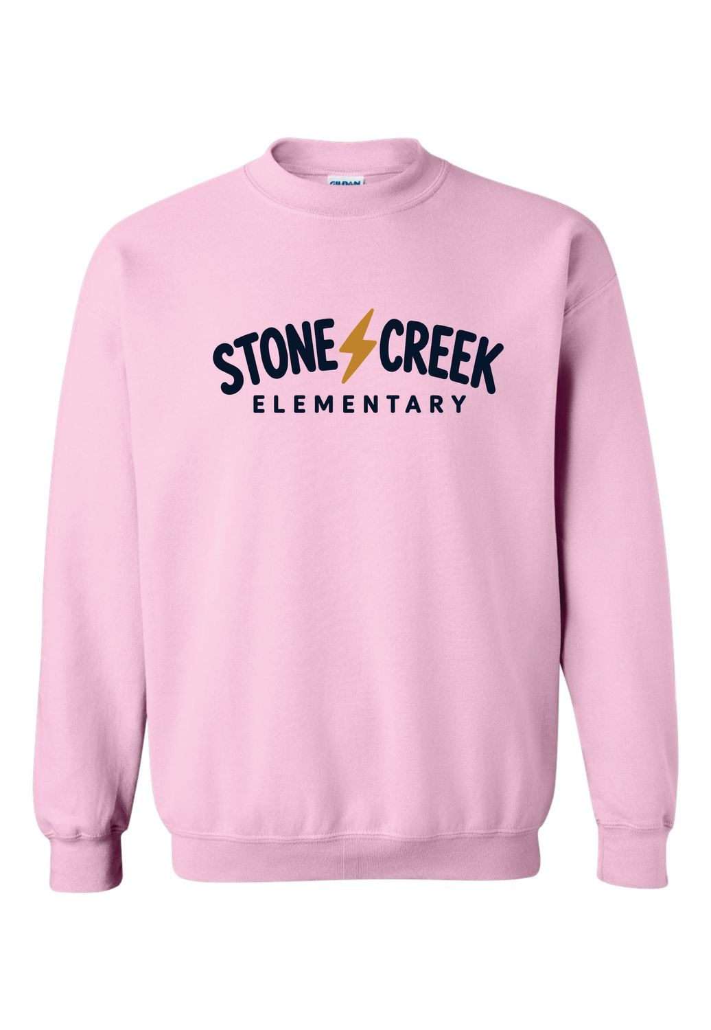STONE CREEK CREWNECK SWEATSHIRT, LIGHT PINK