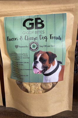 Bacon &amp; Cheese Dog Treats Powered By Mitchell’s Medicinals (5mg per treat)