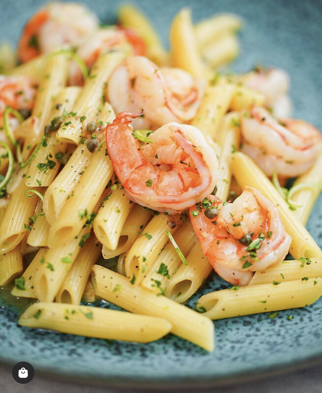 Penne allo Olio &amp; Gamberetti