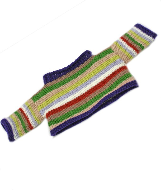 Hand Knitted stripey jumper