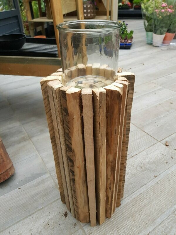 Photophore en bois