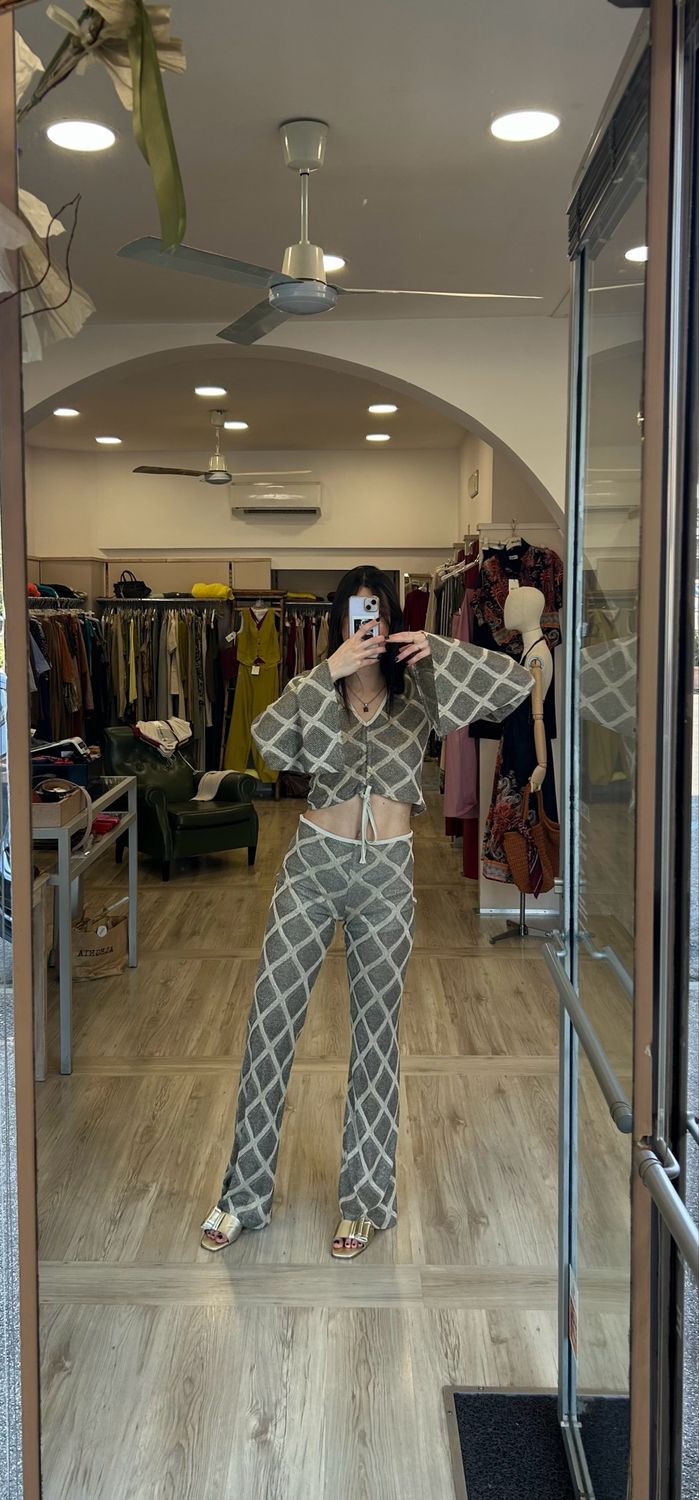Pantalone metallico etnico