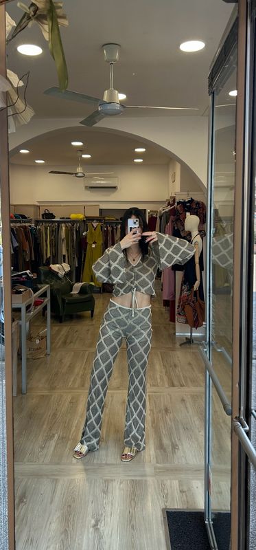 Pantalone metallico etnico