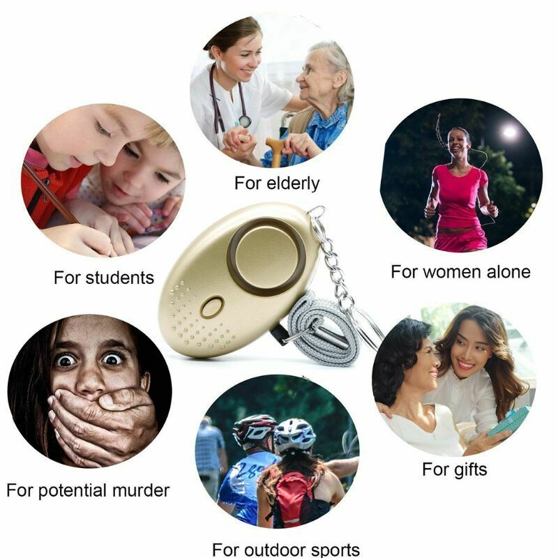 Emergency Safety Alarm​ Key chain with LED Lights
