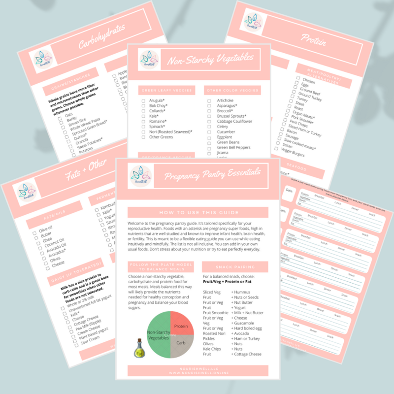 Preconception and Pregnancy Pantry Essentials Guide