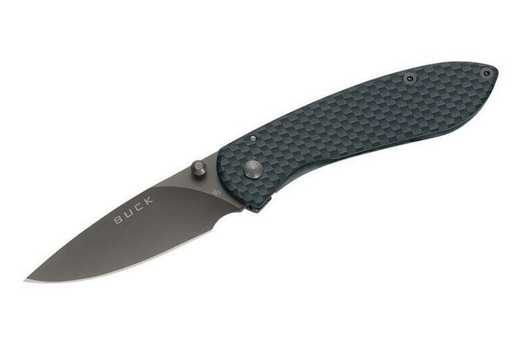 BUCK KNIVES COUTEAU 327+ NOBLEMAN FIBRE DE CARBON 0327CFS-B